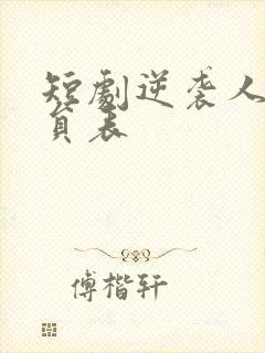 短剧逆袭人生演员表