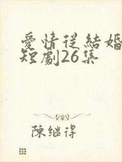 爱情从结婚开始短剧26集