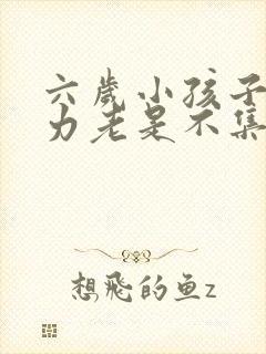 六岁小孩子注意力老是不集中