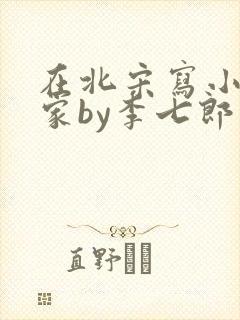 在北宋写小说养家by李七郎