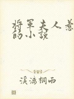 将军夫人惹不得的小说封面