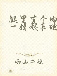 腿里有个肉疙瘩一摸起来硬硬的