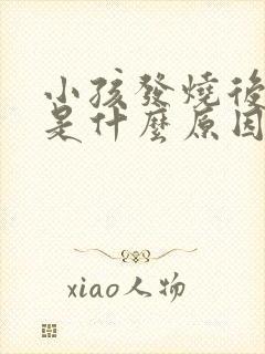 小孩发烧后咳嗽是什么原因