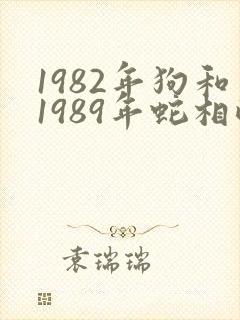 1982年狗和1989年蛇相配吗