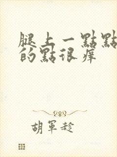 腿上一点点红色的点很痒