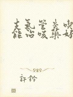 支气管炎吃什么能治咳药好呢