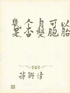 几个月可以查出是否双胞胎封面