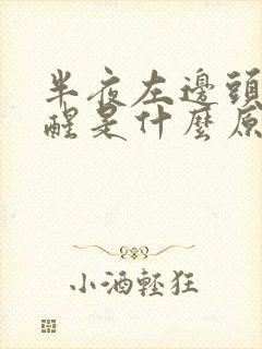 半夜左边头疼疼醒是什么原因封面