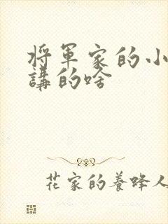 将军家的小娘子讲的啥