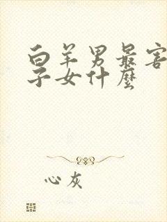 白羊男最害怕双子女什么