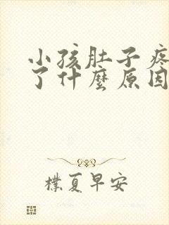 小孩肚子疼还吐了什么原因