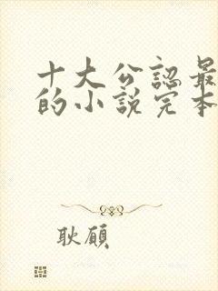 十大公认最好看的小说完本