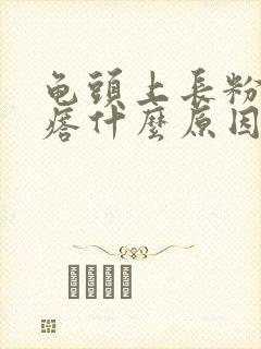 龟头上长粉刺疙瘩什么原因封面