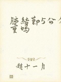 肺结节5公分严重吗