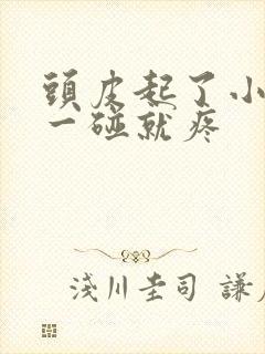 头皮起了小疙瘩一碰就疼