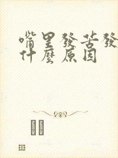 嘴里发苦发臭是什么原因