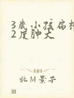 3岁小孩扁桃体2度肿大