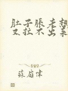 肚子胀老想拉屎又拉不出来怎么回事