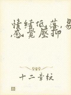 情绪低落,易怒,感觉压抑