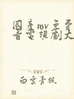 国产mv免费观看电视剧大全集高清