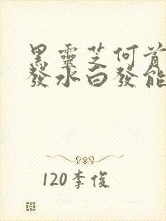 黑灵芝何首乌洗发水白发能变黑发吗