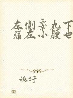 左侧睾丸下坠疼痛左小腹也痛