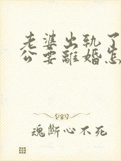 老婆出轨了,老公要离婚怎样挽回