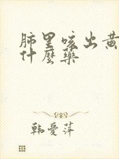 肺里咳出黄痰吃什么药