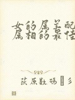 女的属羊配什么属相的最佳婚配