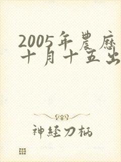 2005年农历十月十五出生的男孩命运怎样封面