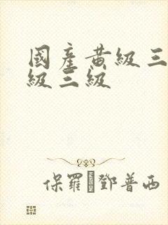 国产黄级三级三级三级封面