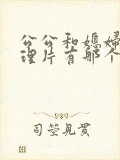 公公和媳妇儿伦理片有那个