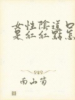 女性阴道口两边是红红点怎么回事