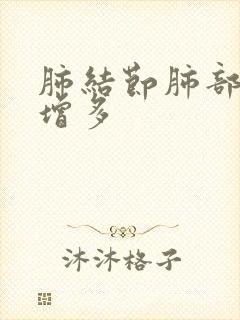 肺结节肺部纹理增多