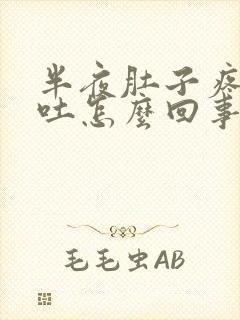 半夜肚子疼又想吐怎么回事封面