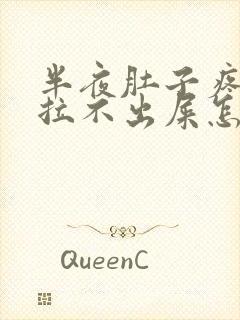 半夜肚子疼但是拉不出屎怎么办封面