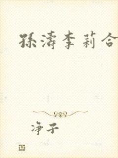 孙涛李莉合照封面