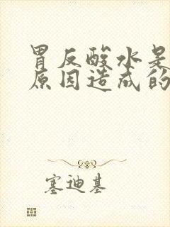 胃反酸水是什么原因造成的