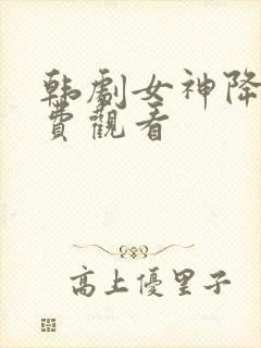 韩剧女神降临免费观看封面