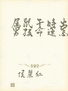 属鼠午时出生的男孩命运怎么样