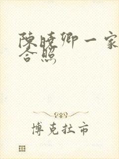 陈晓卿一家三口合照封面