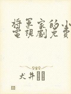 将军家的小娘子电视剧免费