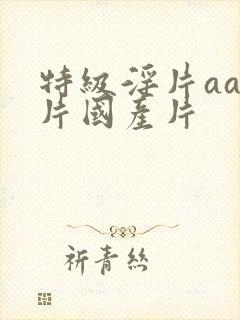 特级淫片aaa片国产片