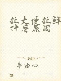 拉大便拉鲜血是什么原因