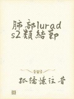 肺部lurads2类结节