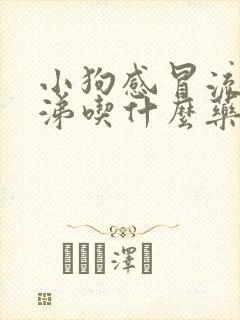 小狗感冒流清鼻涕吃什么药