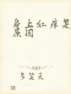 身上红痒是什么原因封面