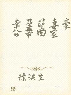 幸孕萌妻豪门老公带回家