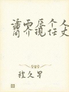 潘雨辰个人资料简介现任丈夫是谁