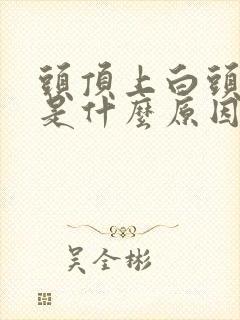 头顶上白头发多是什么原因